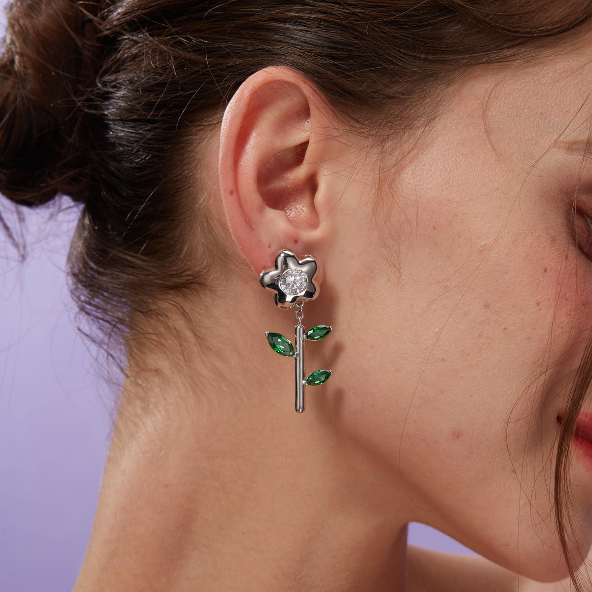 Sigil Leaf Earring(Single)