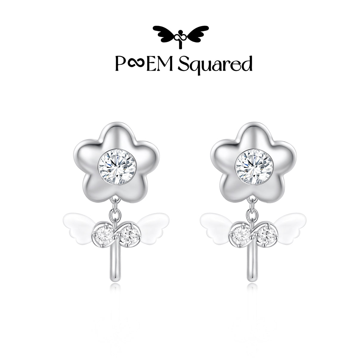 Floral Sigil Winged Earring