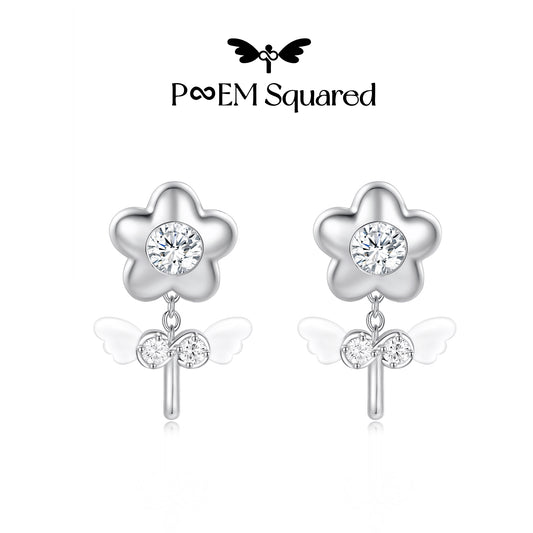 Floral Sigil Winged Earring