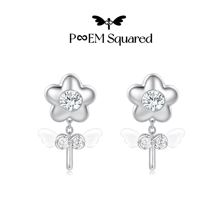 Floral Sigil Winged Earring