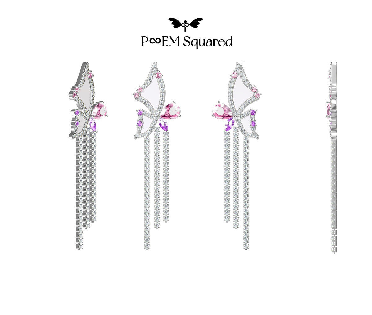 Pinctada Albina Bow Tassel Earrings