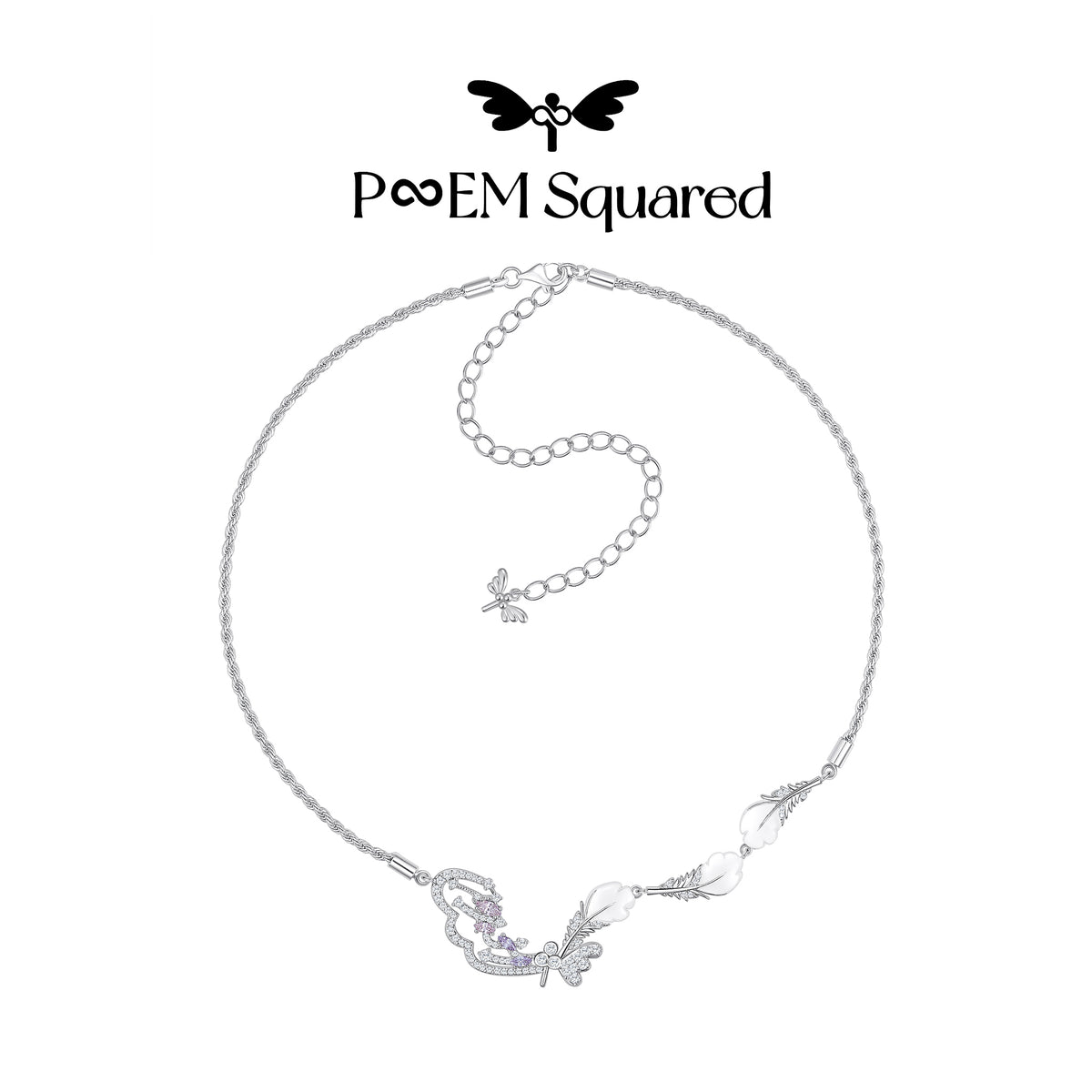 Falling Plume Necklace