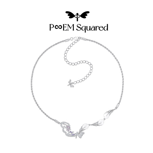 Falling Plume Necklace