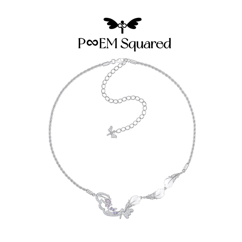 Falling Plume Necklace