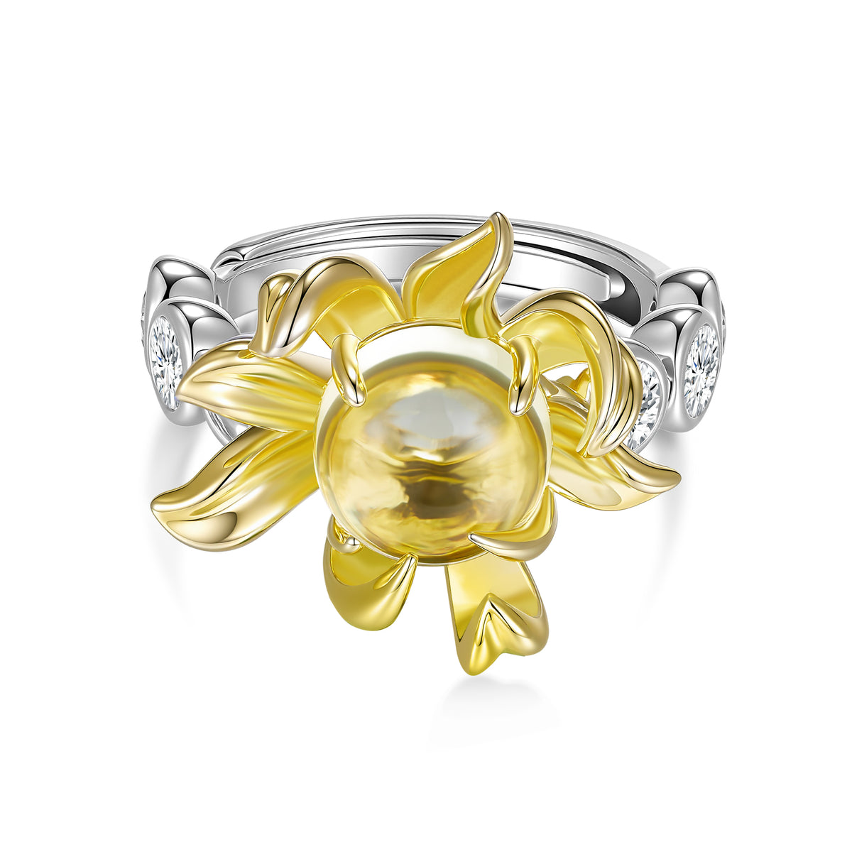 Pyrothorn Citrine Ring