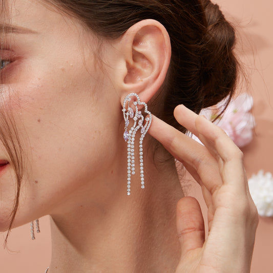 Falling Plume Earring